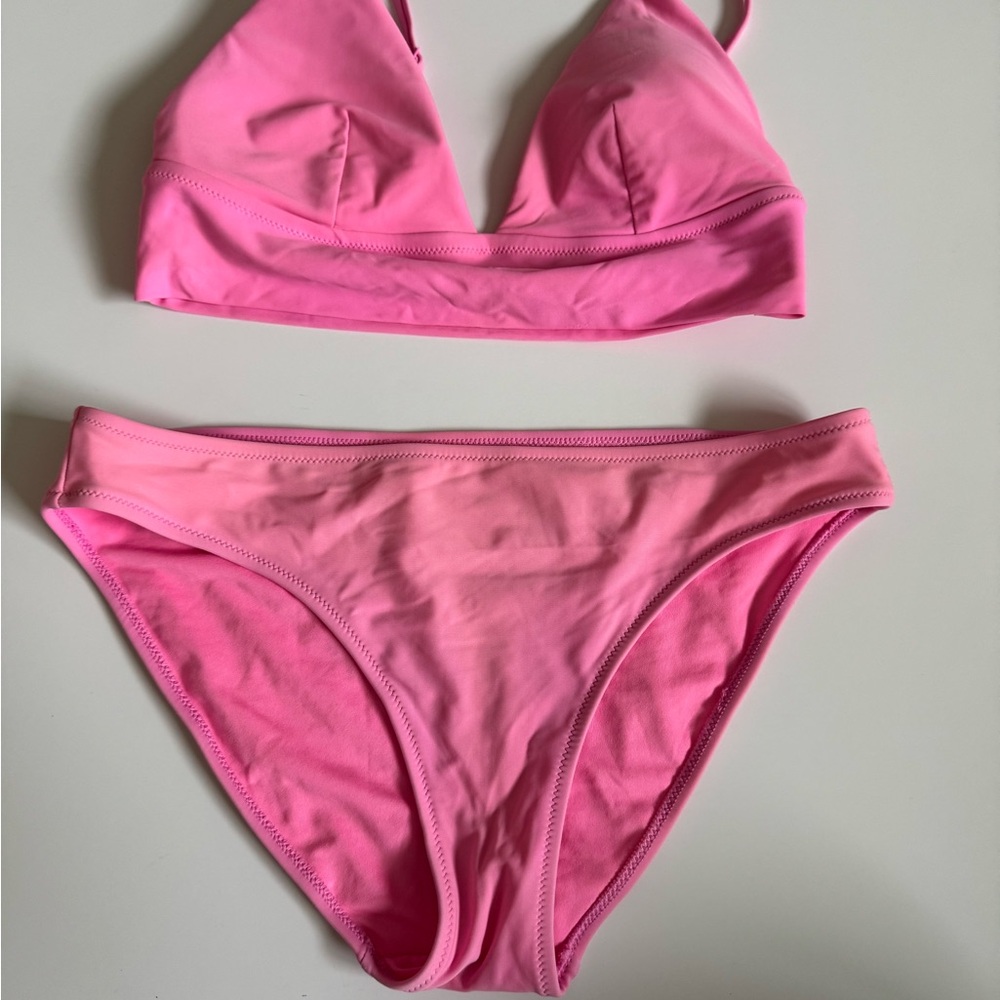 Aerie Bright Pink Bikini Set